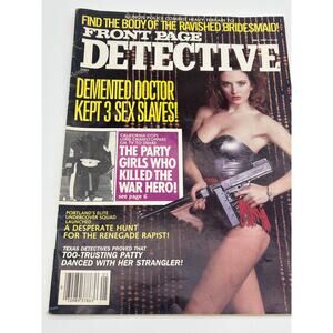 Vintage Front Page Detective Magazine May 1987 Crime True Detective Pulp